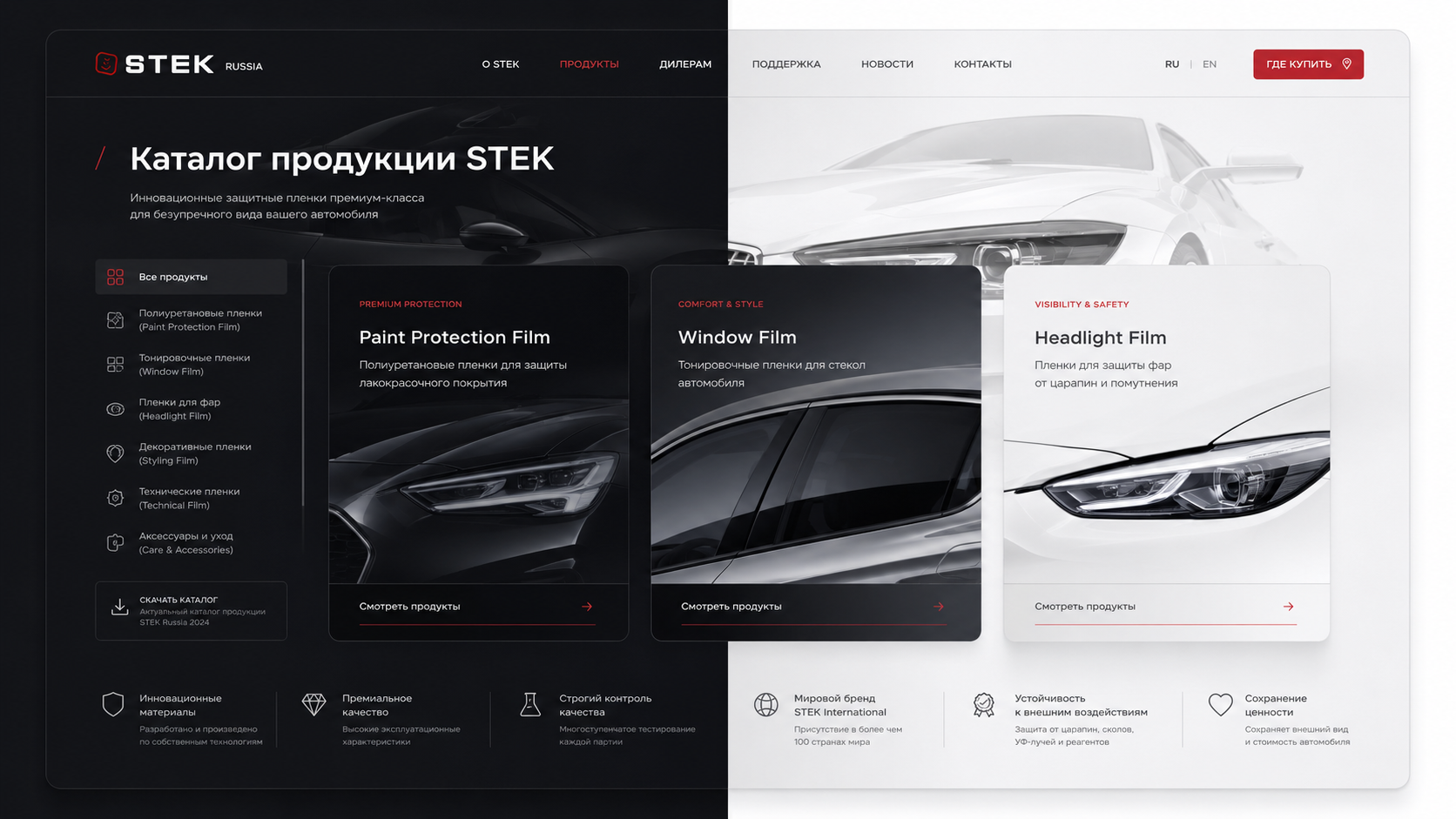 STEK catalog visual